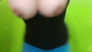 Big-Tit Latina Milking Her Swollen Tits On Webcam