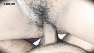 Stepmom watching Movie while I fuck her creamy pussy