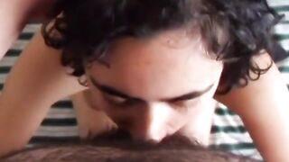 Amateur Girl Sucks and Swallows