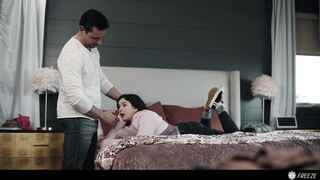 Step Daddy Freezes Stepdaughter And Fucks Her To Multiple Orgasms