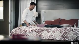 Step Daddy Freezes Stepdaughter And Fucks Her To Multiple Orgasms