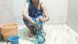 stepmom lets stepson fuck her while cleaning the clothes