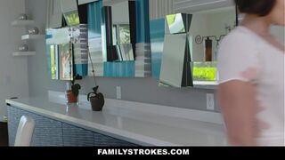 Kinky stepMOM Big Cock Eating Stepson - FamilyStroke