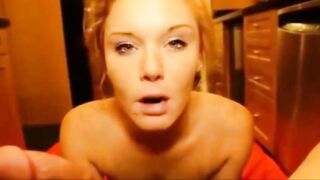 Belle Rousse Suce et Avale