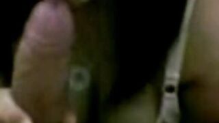 Big-Breasted Malay Woman Gives Blowjob to Lucky Guy