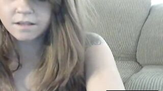 Young Woman Pleasures an Older Man on Webcam