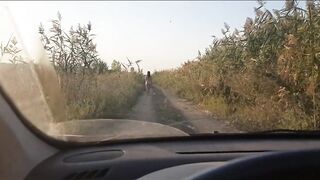 Stranger fucked me hard in his car - mouth & pussy