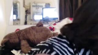 Big Beautiful PAWG Squirts on Webcam with Toy -2