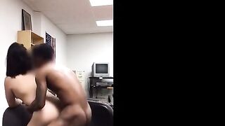 Asian Amateur Interracial Sex with BBC at Work