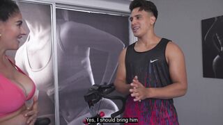 I meet my best friend's stepmom at the GYM and we end up fucking hard