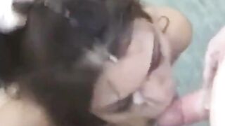 Mature Asian British Whore Takes Cum in Mouth