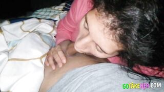 Cute Latina Babe in POV Blowjob Video